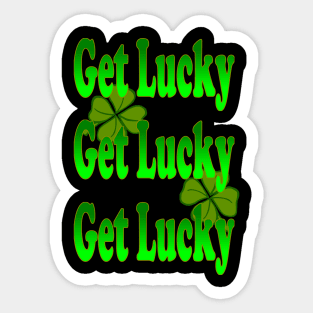 Lucky Saint Patrick's Day Shamrock Sticker